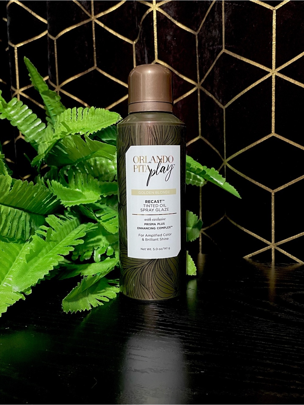 Orlando Pita Play Recast Tinted Oil Spray Glaze - Golden Blonde